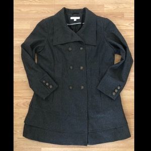 New York and Co. Women’s Pea Coat XL Dark Grey